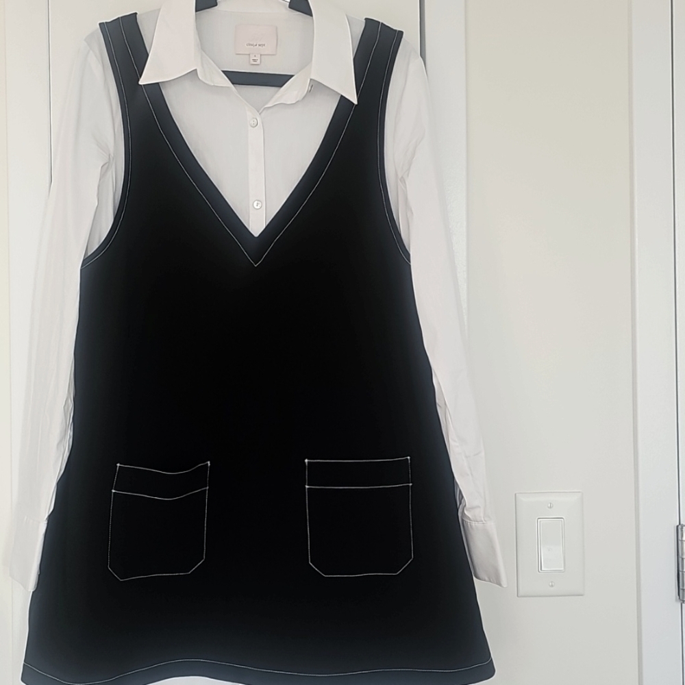 Cinq à Sept Catilina Layered Long Sleeve Minidress